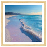 Sparkling Pastel Shoreline with Glittering Turquoise Waves thumbnail