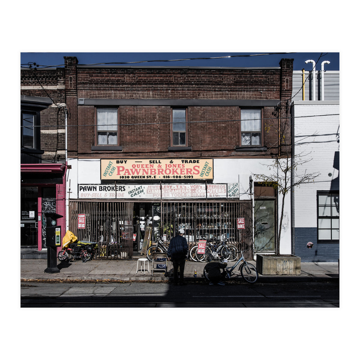 No 1030 Queen St E 2 Color Version (Print Only)