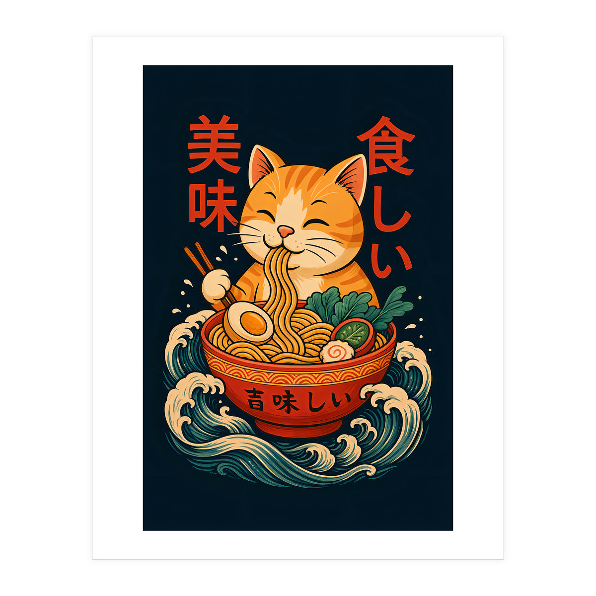 Ramen Cat (Print Only)
