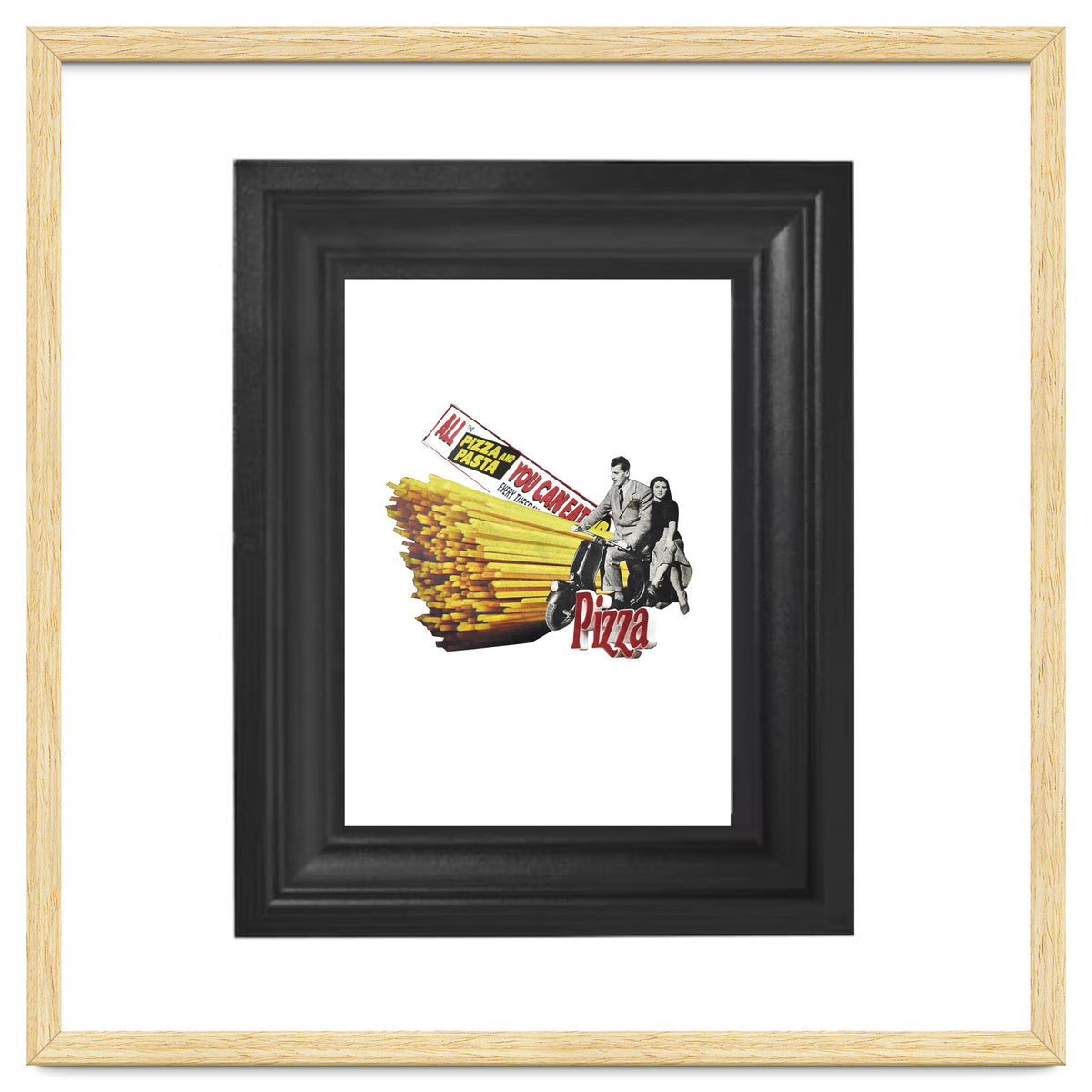 Made in Italy Collage - Print of paper Collage