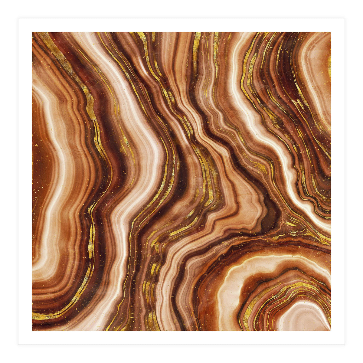 Golden Agate Texture 04 (Print Only)