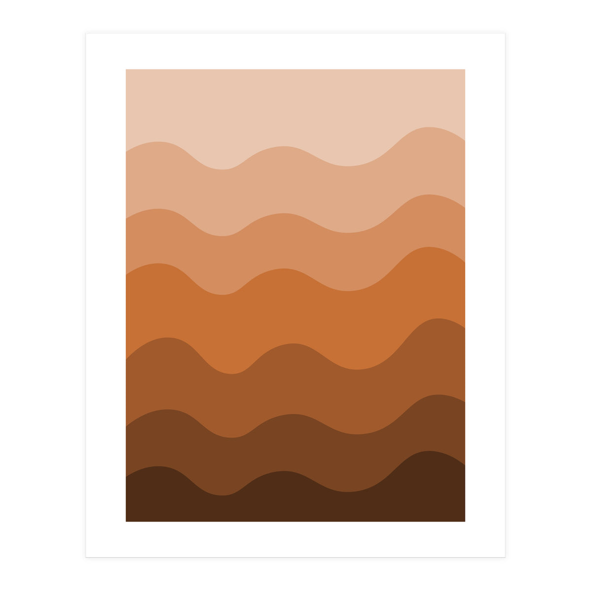 Brown gradient design  (Print Only)