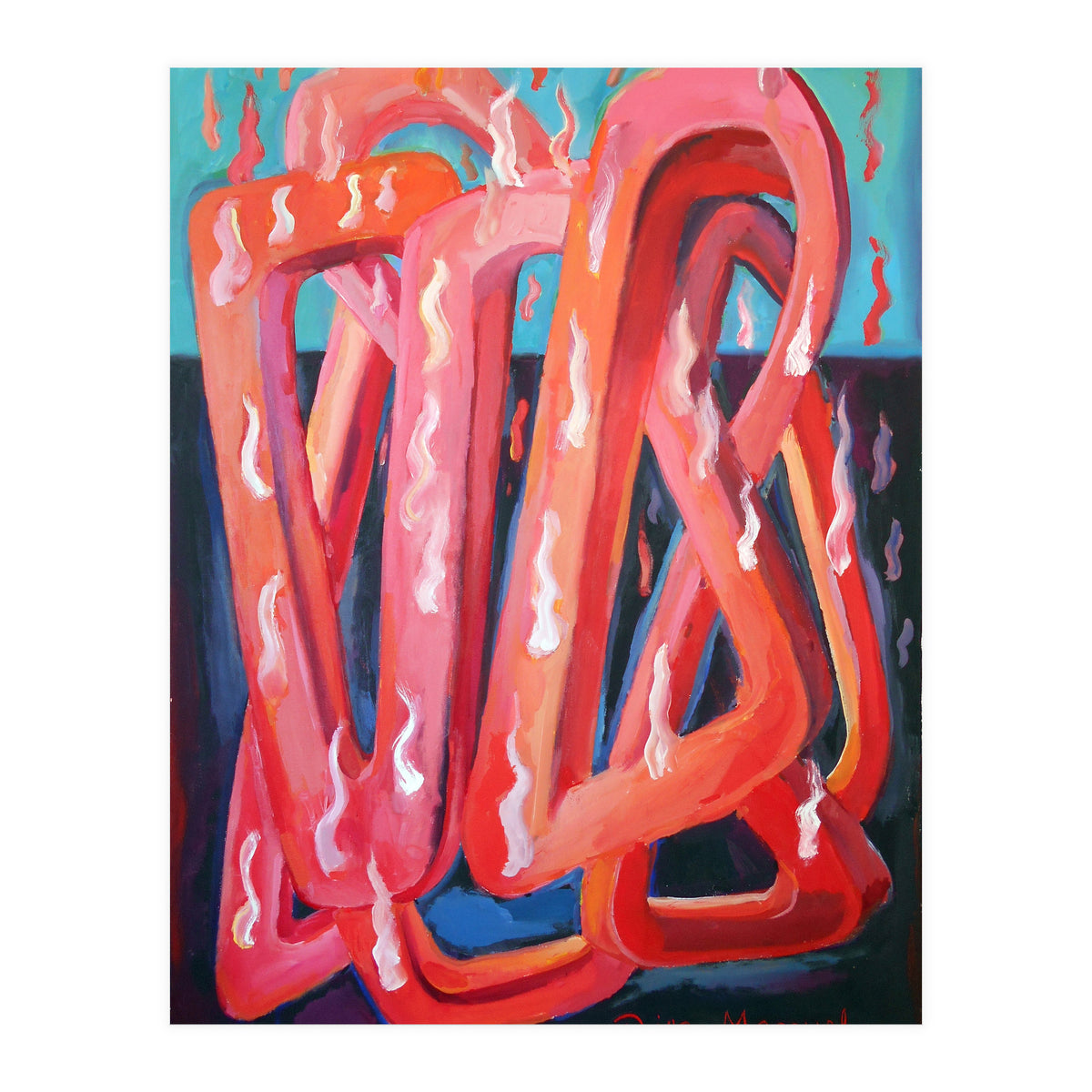 Formas En El Fuego 1 (Print Only)