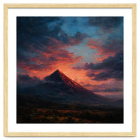 Majestic Mountain Peak at Sunset