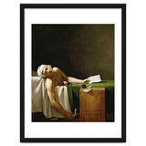 Jean Paul Marat, dead in his bathtub, assassinated by Charlotte Corday in 1793. JACQUES LOUIS DAVID. thumbnail