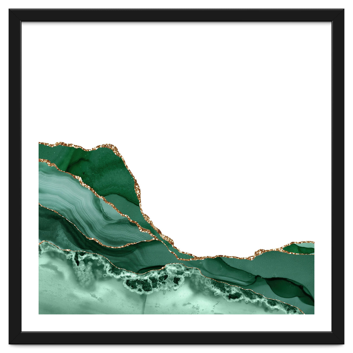 Emerald & Gold Agate Texture 07