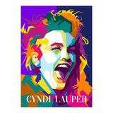 Cindy Lauper 80s Retro Singer Art WPAP (Print Only) thumbnail