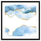 Blue & Gold Glitter Agate Texture 06 thumbnail