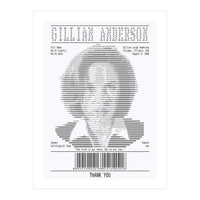 Receipt Art Gillian Anderson (Print Only)