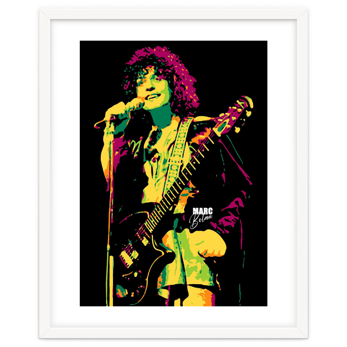 Marc Bolan Musician Legend in Pop Art