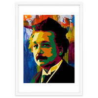 Albert Einstein Colorful Abstract