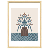 Earthy Modern Vase with Florals thumbnail