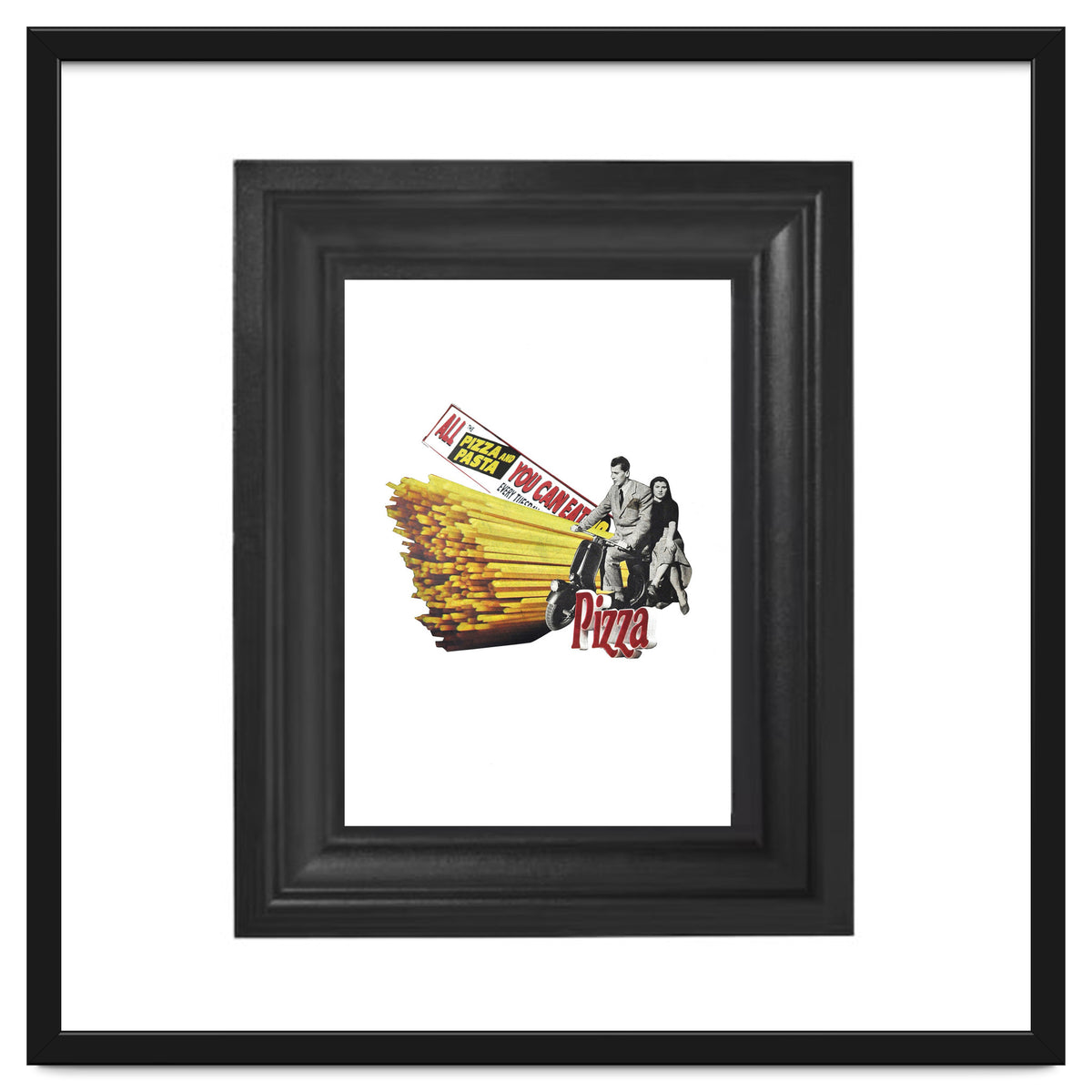 Made in Italy Collage - Print of paper Collage