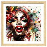 Brazilian Carnival Watercolor Portrait thumbnail
