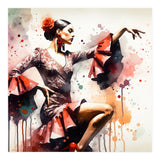 Scarlet Flamenco Side Pose (Print Only) thumbnail
