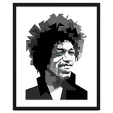 Jimi Hendrix Rock And Blues Music Black White thumbnail