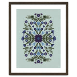 Flowers And Bows Blue And Green thumbnail