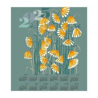 calendar 2025  linocut meadow green (Print Only)