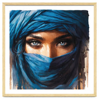 Blue Eyes Tuareg Woman Portrait