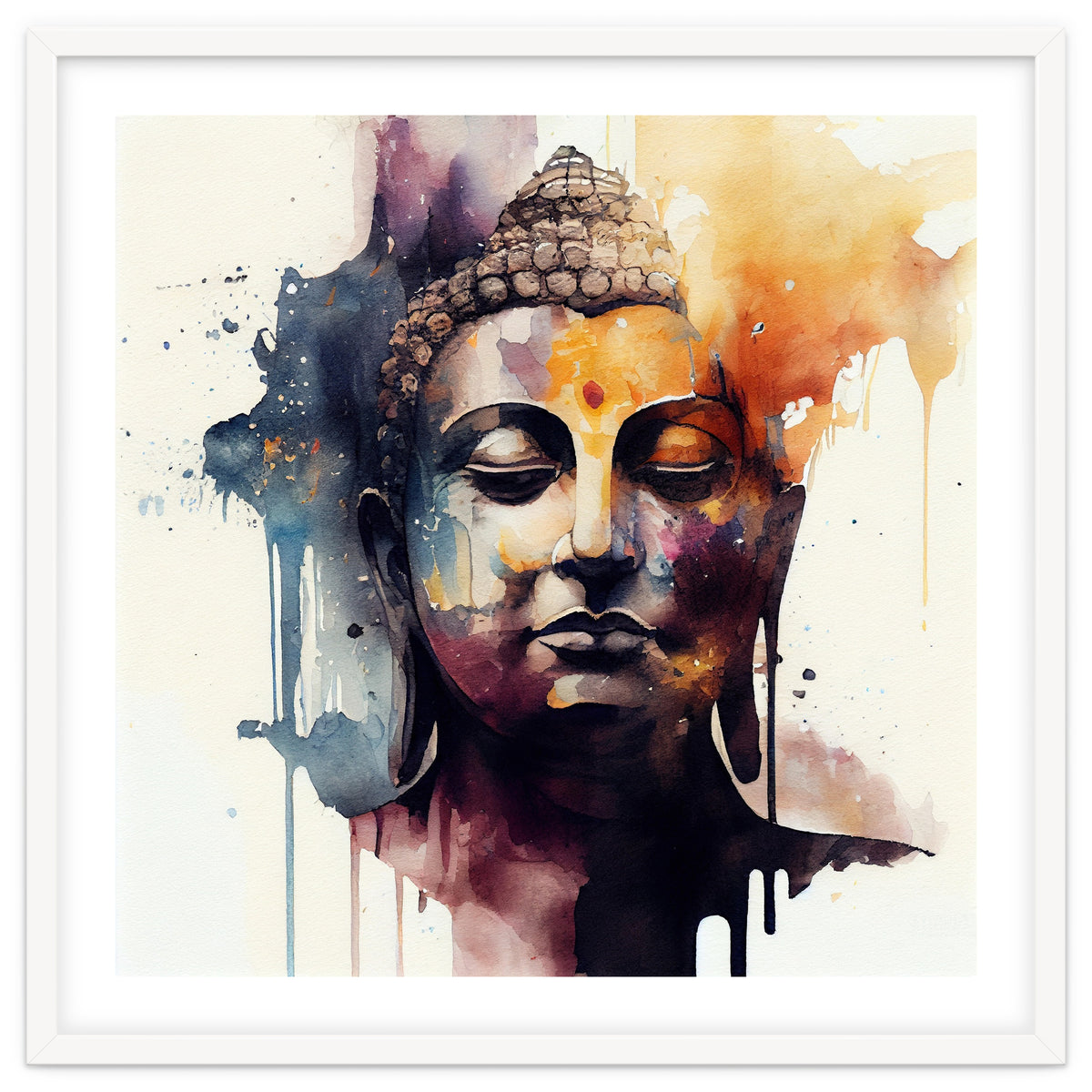 Watercolor Buddha #2
