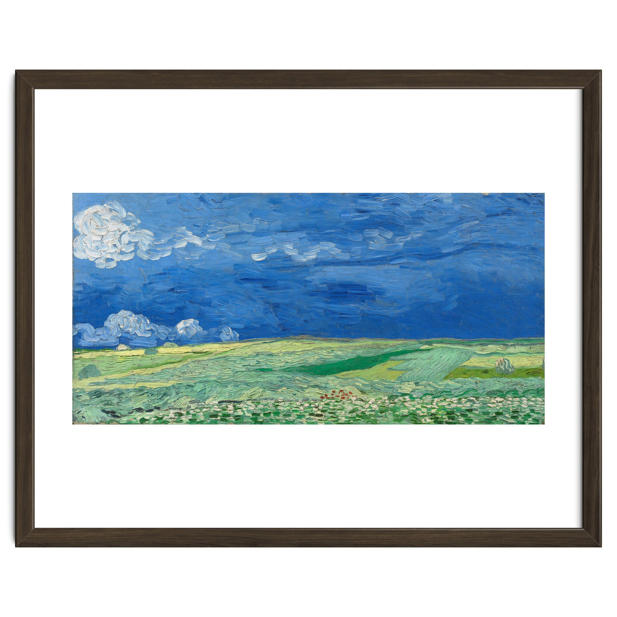 Wheatfield under Thunderclouds. Date: July 1890, Auvers-sur-Oise. Dimensions: 50.4 cm x 101.3 cm,...