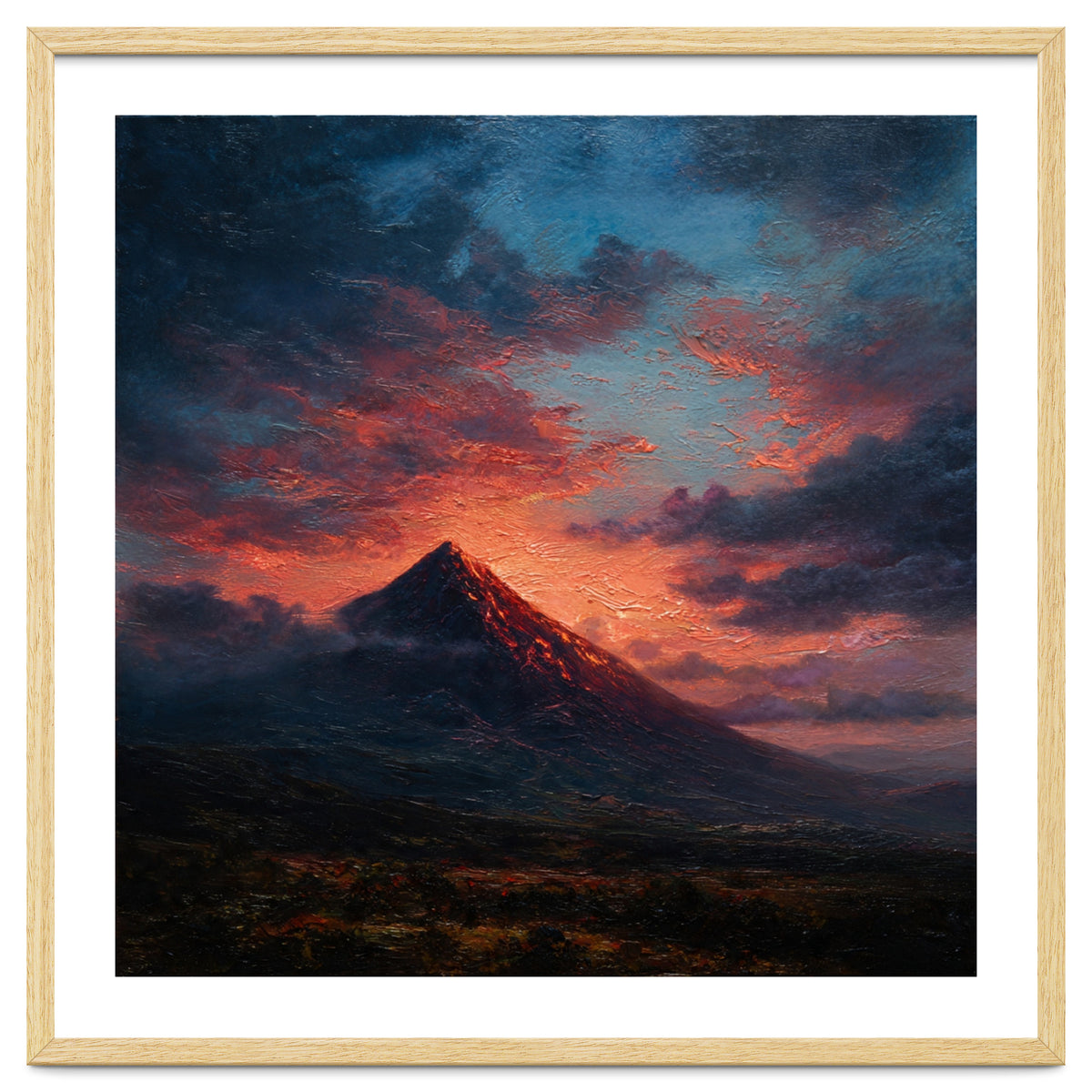 Majestic Mountain Peak at Sunset