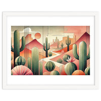 Art Deco Desert Cacti