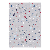 Modern Gray Blue Rounded Terrazzo (Print Only) thumbnail