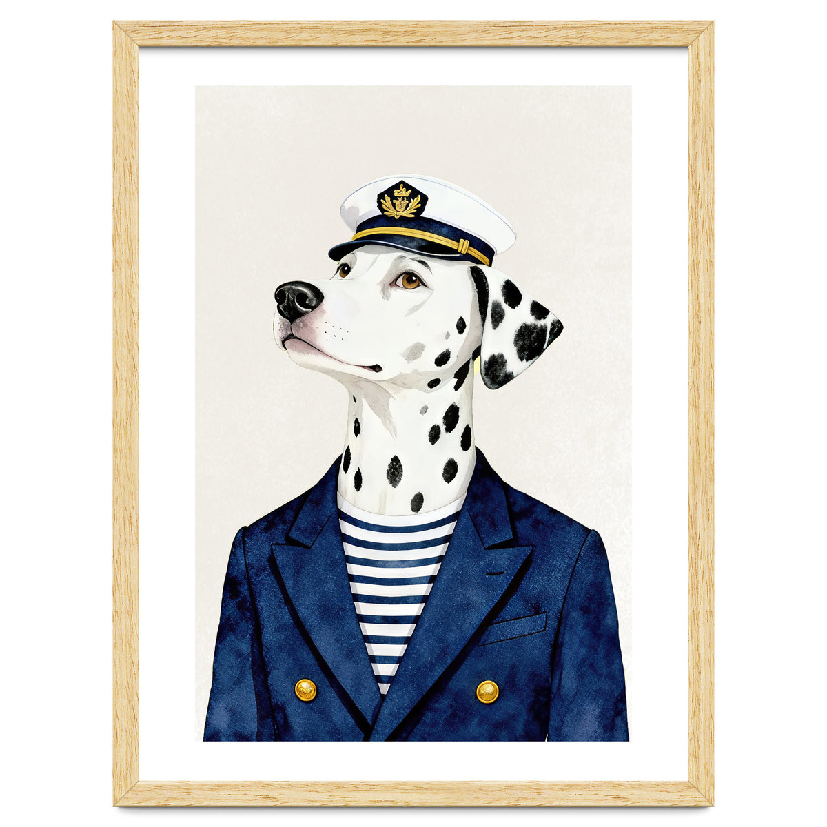 Dalmatian dog As captain