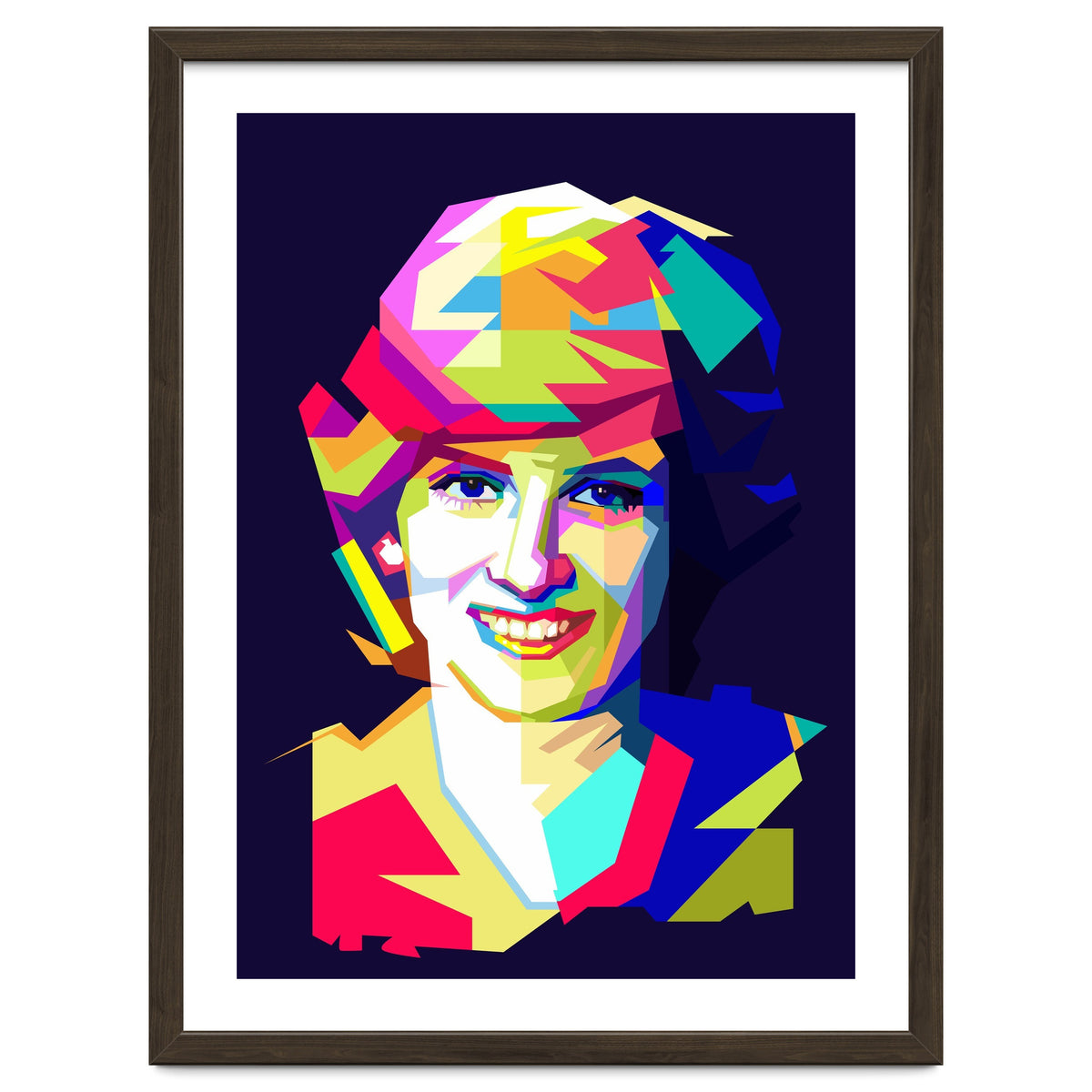 Lady Diana Princes Of Wales Pop Art WPAP