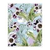 Kaya | Powder Blue Pastel Snowy | Vintage Botanical Floral Boho Garden | Spring Blossom (Print Only) thumbnail
