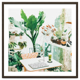 Junglow, Urban Jungle Botanical Home decor, Tropical Plants Interior Design Plant Lady Painting thumbnail