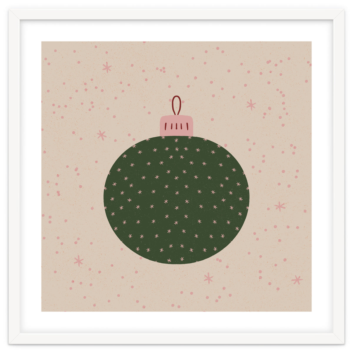 Christmas globe with snowflakes