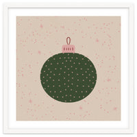 Christmas globe with snowflakes