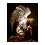 Kneeling Down Angel Renaissance inspired Religious Art (Print Only) thumbnail