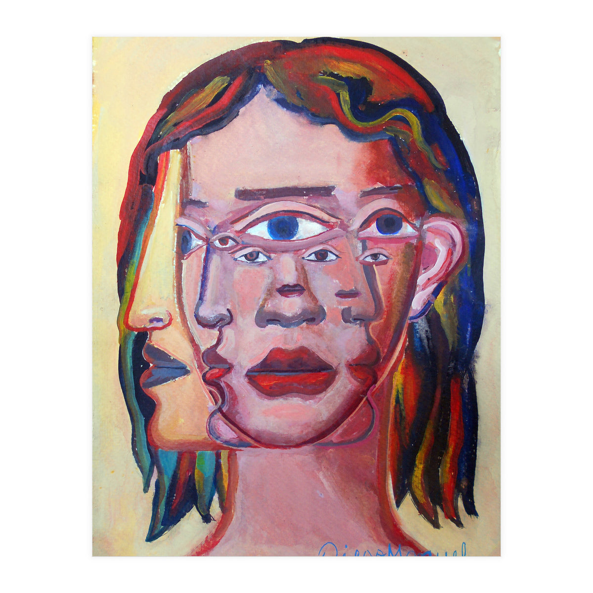 Cabeza De Mujer 8 (Print Only)