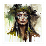 Ceremonial Druid Warrior Portrait (Print Only) thumbnail