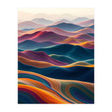 Colorful Abstract Mountain Dunes Art Print (Print Only) thumbnail
