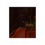 Dark Baroque Still Life Table and Wine oil (Print Only) thumbnail