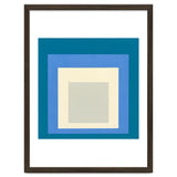 JOSEF ALBERS - HOMAGE TO THE SQUARE: BLUE WHITE GREY thumbnail