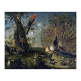 Frans Snyders / 'Concert of Birds', 1661, Flemish School, Oil on canvas, 203 cm x 334 cm, P07160. (Print Only) thumbnail
