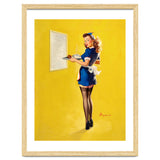 Pinup Sexy Waitress Looking Back thumbnail