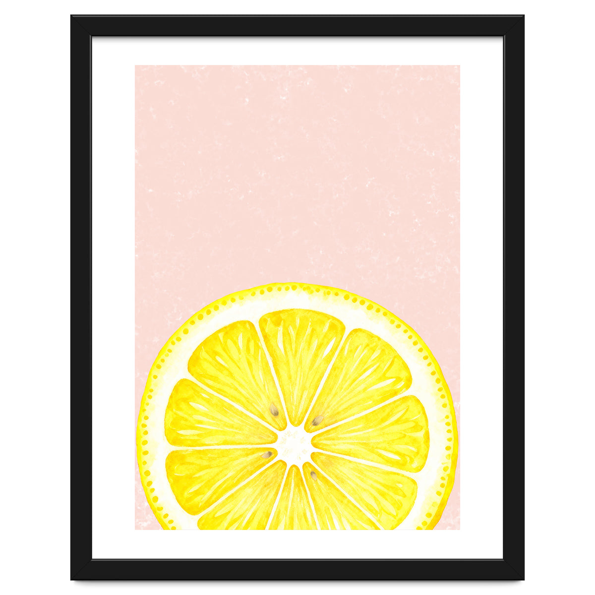 Lemon Slice, Fresh Citrus Kitchen Summer Art