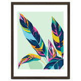 Dopamine Botanical, Colorful Tropical Banana Leaves, Plants Jungle Eclectic Contemporary, Bohemian Nature Forest thumbnail