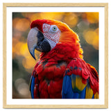 Scarlet Macaw Parrot Close Up Portrait thumbnail
