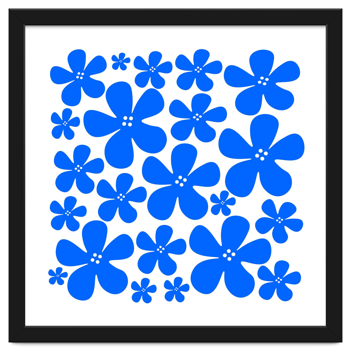 Blue Flowers Pattern