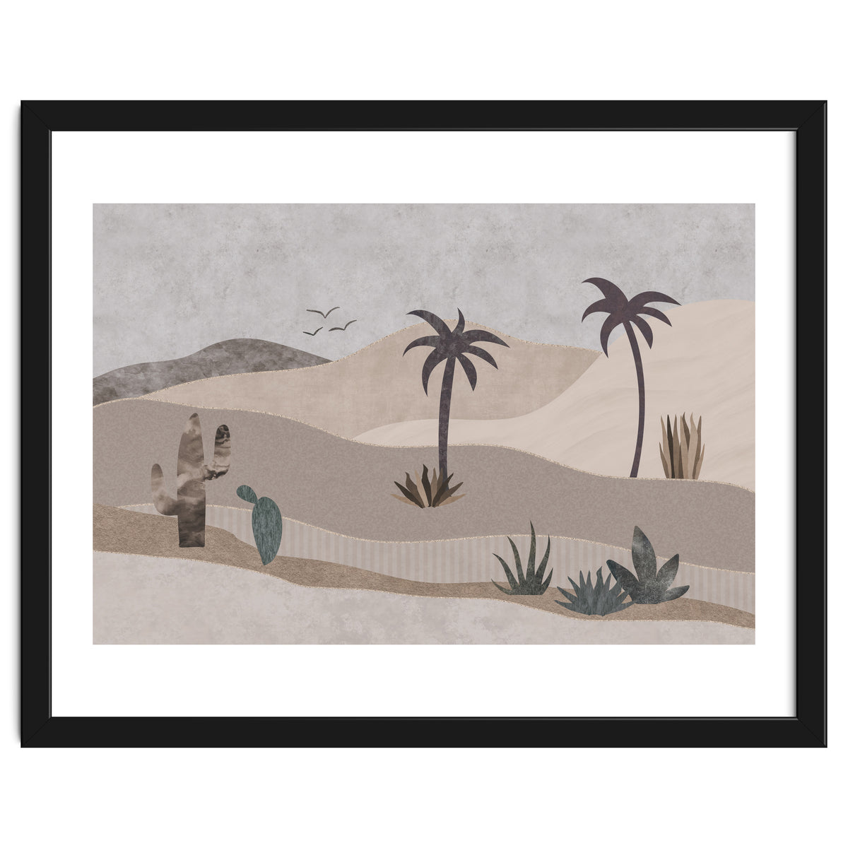 Abstract Landscape Calm Oasis