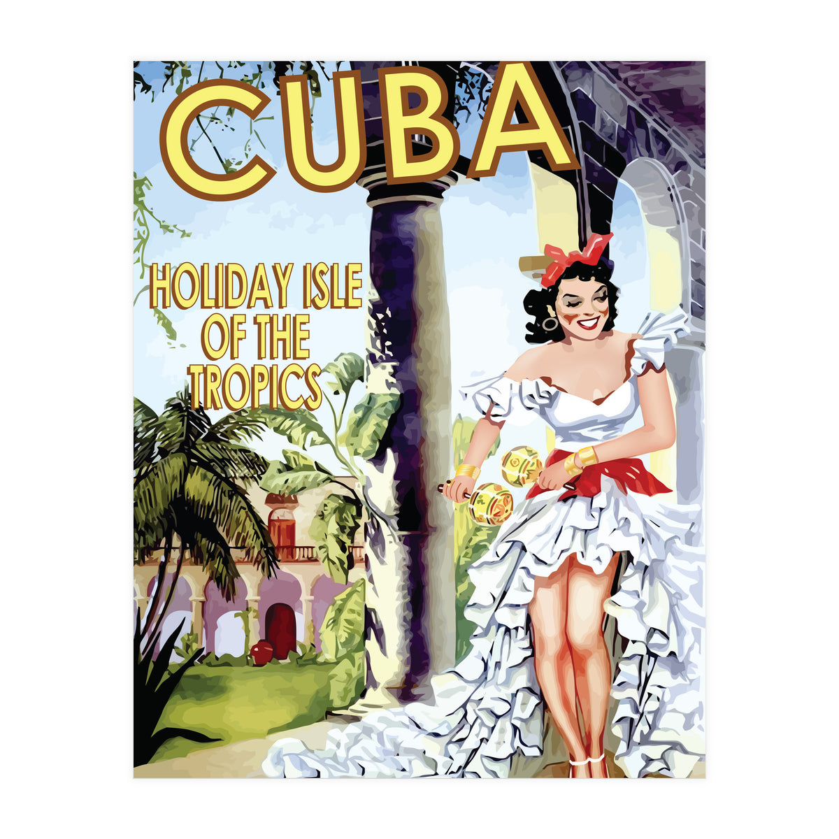 Cuba Holiday Island (Print Only)