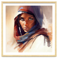 Watercolor Tuareg Woman #10