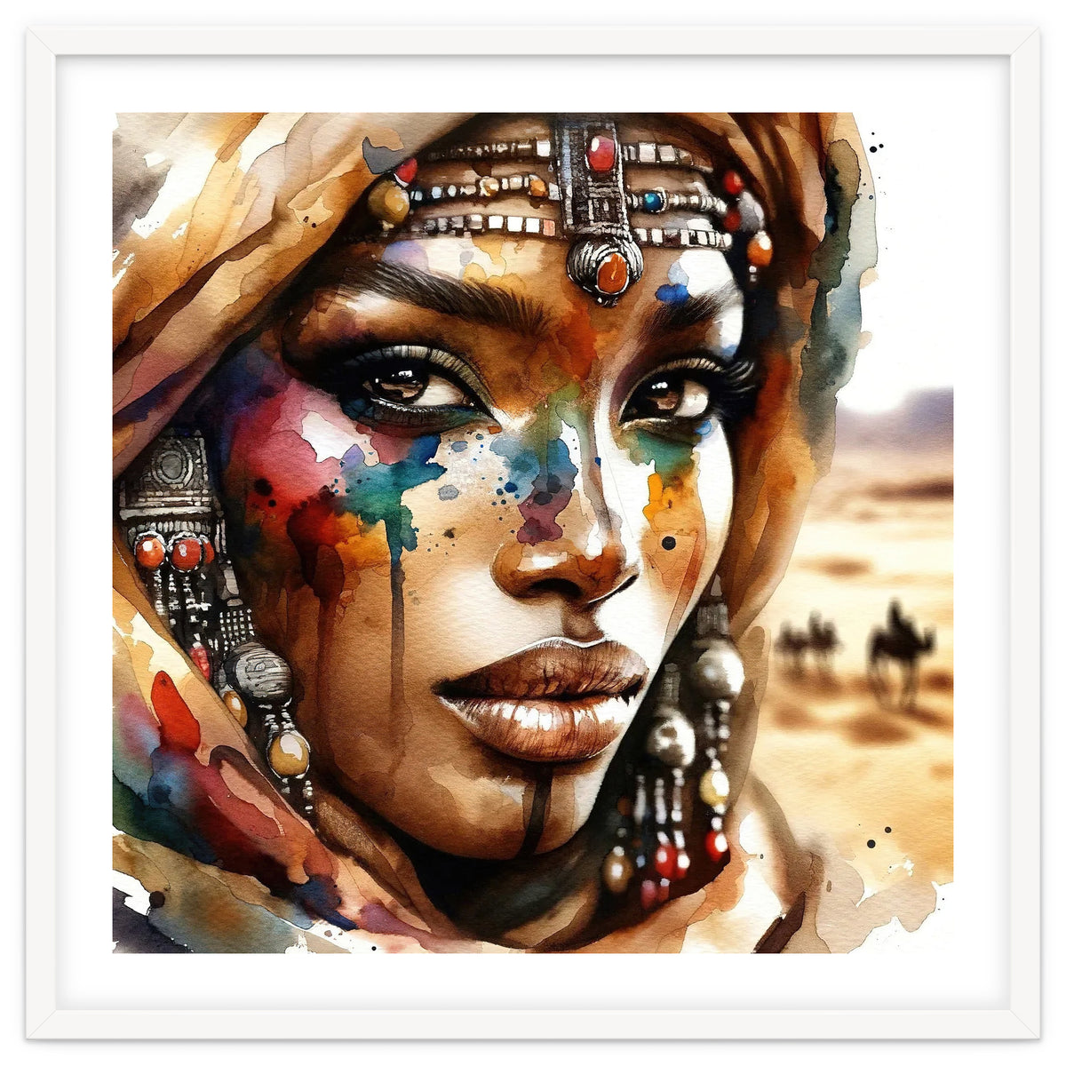 Desert Jewels Tuareg Woman Portrait